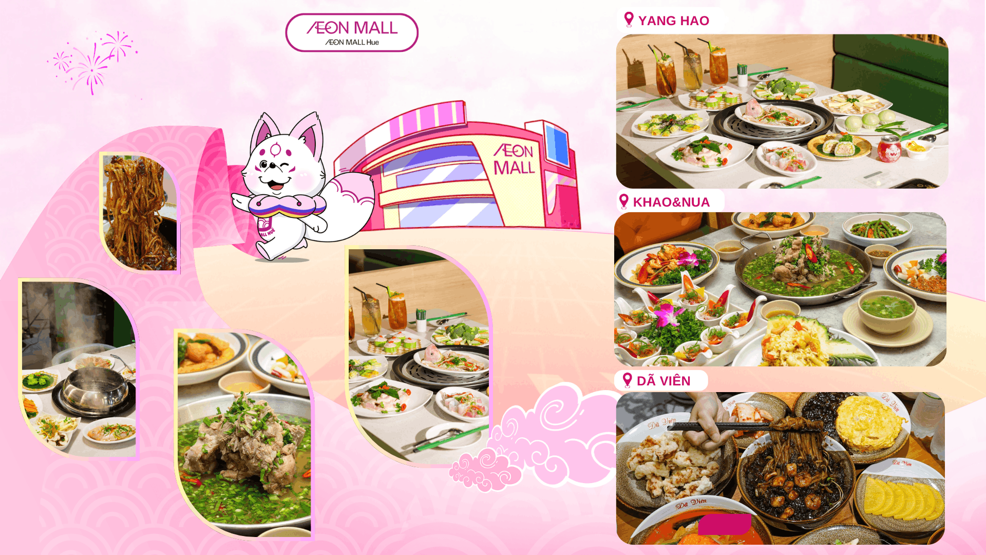 8/3 Đi Chơi Đâu? Gợi Ý Quán Ăn Lý Tưởng Tại AEON MALL Huế