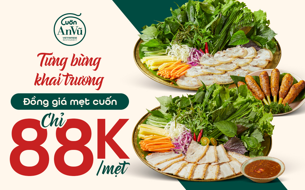 ️🎉 HUẾ ƠI! NHÀ HÀNG CUỐN VIỆT NỔI TIẾNG SÀI GÒN ĐÃ CÓ MẶT TẠI AEON MALL HUẾ RỒI!