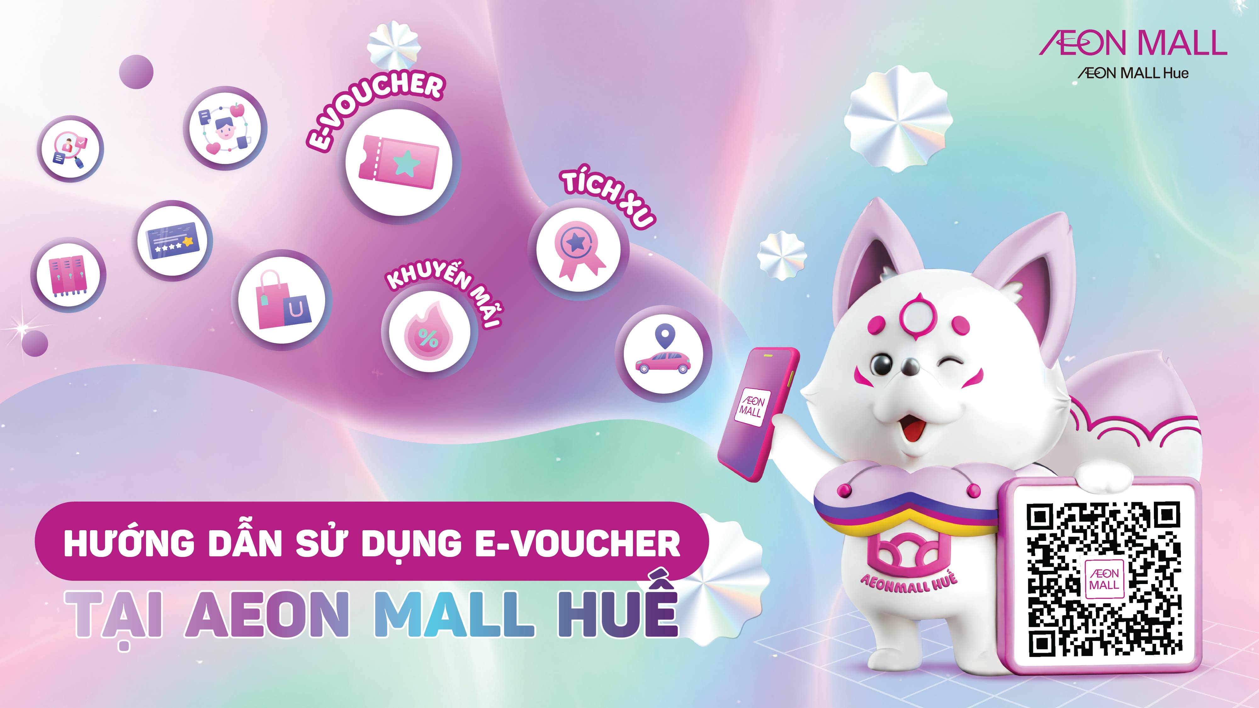 HƯỚNG DẪN SỬ DỤNG TÍNH NĂNG E-VOUCHER/KHUYẾN MẠI TRÊN ỨNG DỤNG AEONMALL VIETNAM