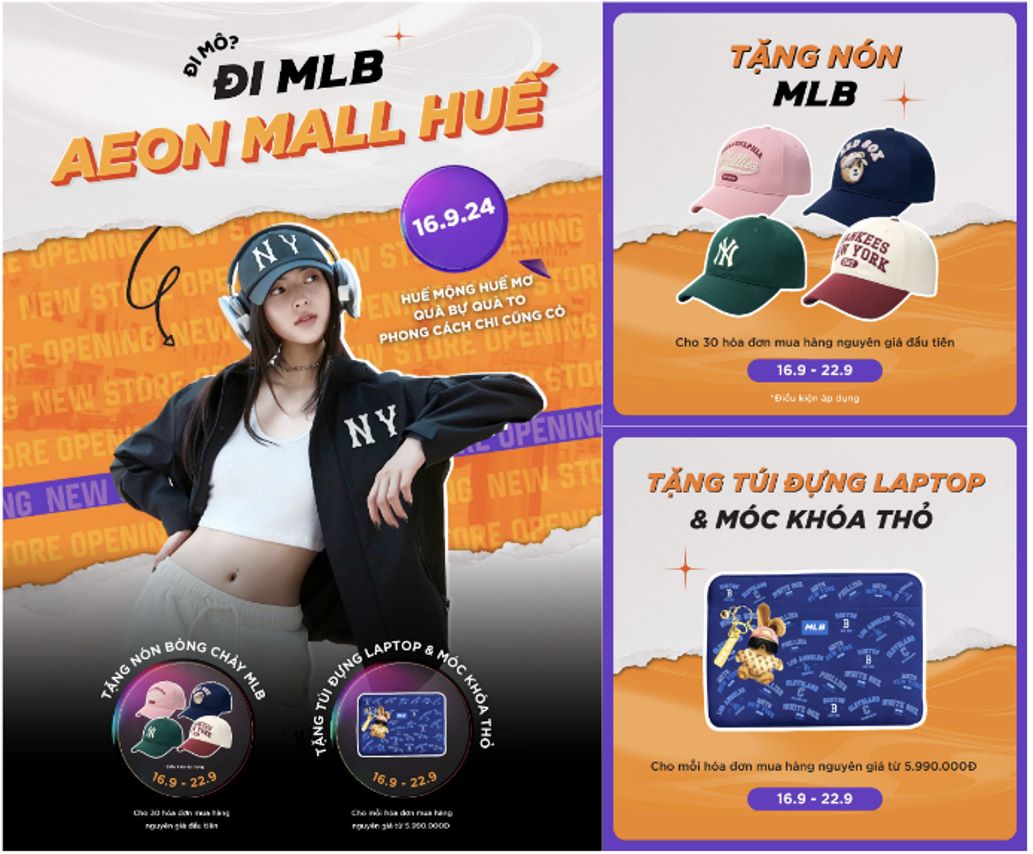 MLB LẦN ĐẦU TIÊN XUẤT HIỆN TẠI AEON MALL HUẾ NGÀY 16.9.2024