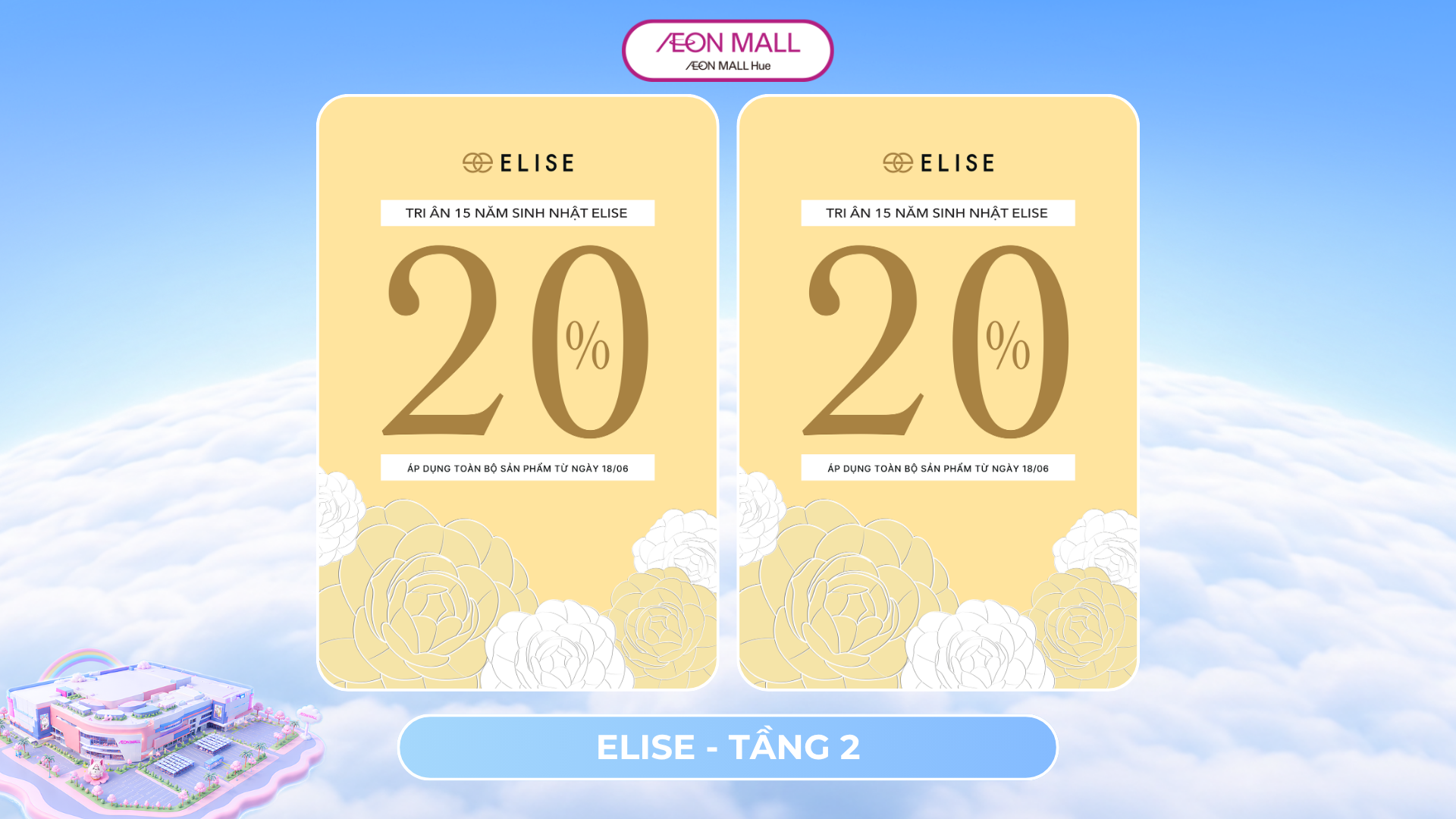 🎉 TRI ÂN SINH NHẬT 15 NĂM ELISE – ƯU ĐÃI ĐẶC BIỆT DÀNH CHO PHÁI ĐẸP 🎉