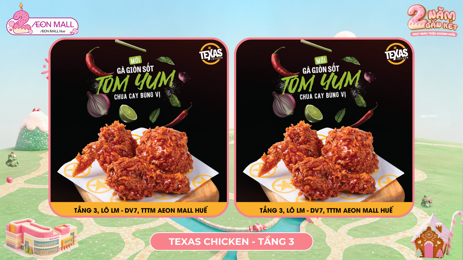 Khám phá hương vị mới cùng GÀ GIÒN SỐT TOM YUM tại Texas Chicken.