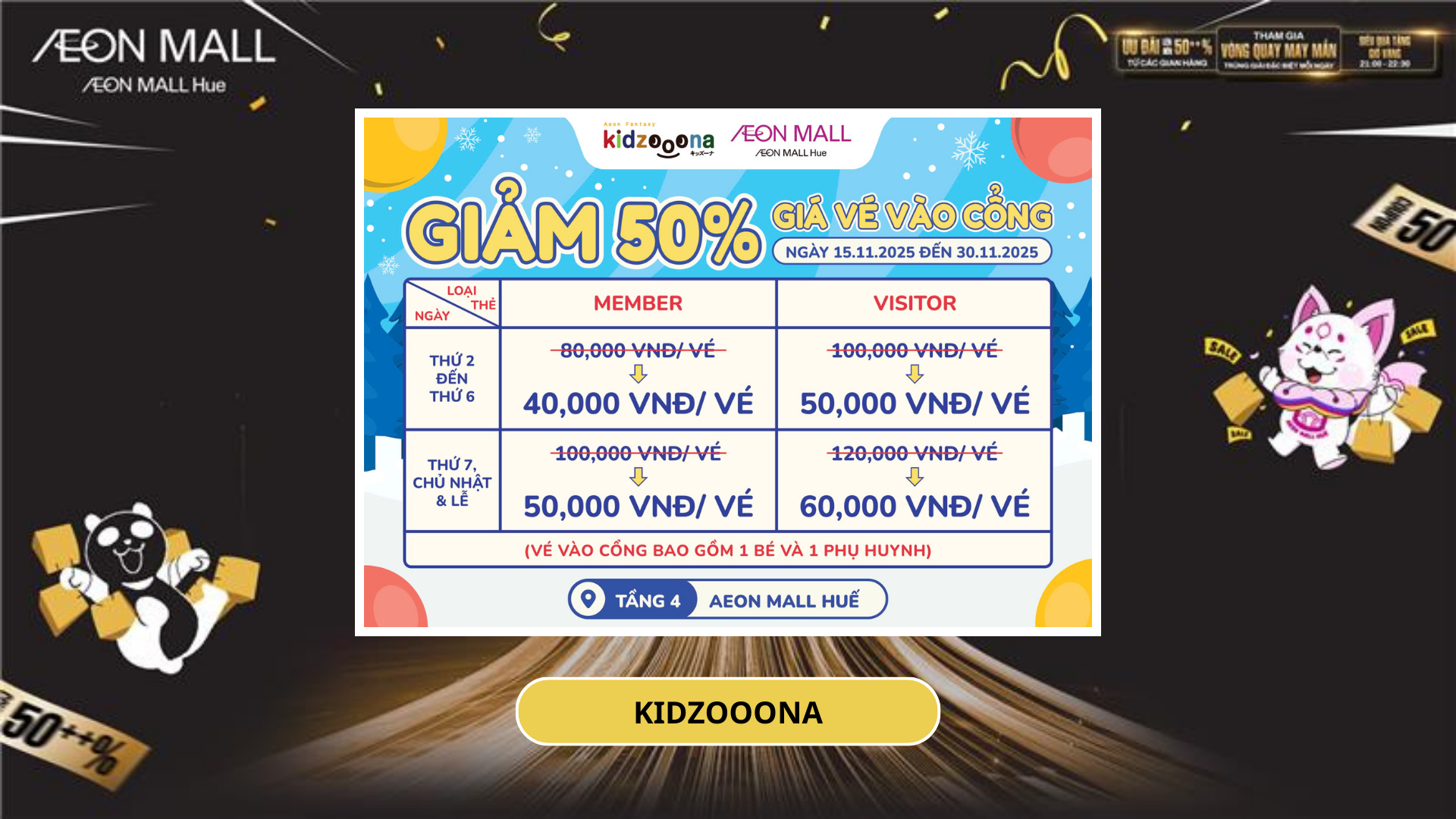 🎈 KIDZOOONA AEON MALL HUẾ ĐỒNG HÀNH CÙNG BÉ SAU CƠN BÃO 🎈