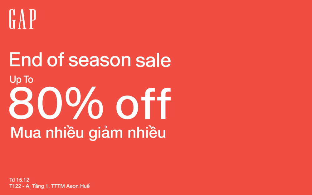 END OF SEASON SALE - UP TO 80%, SHOP MORE, SAVE MORE