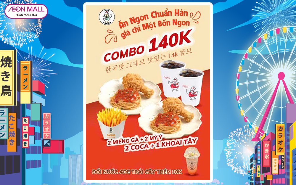 🎉 Combo Hè Ăn Ngon Chuẩn Hàn – Giá chỉ 140K!