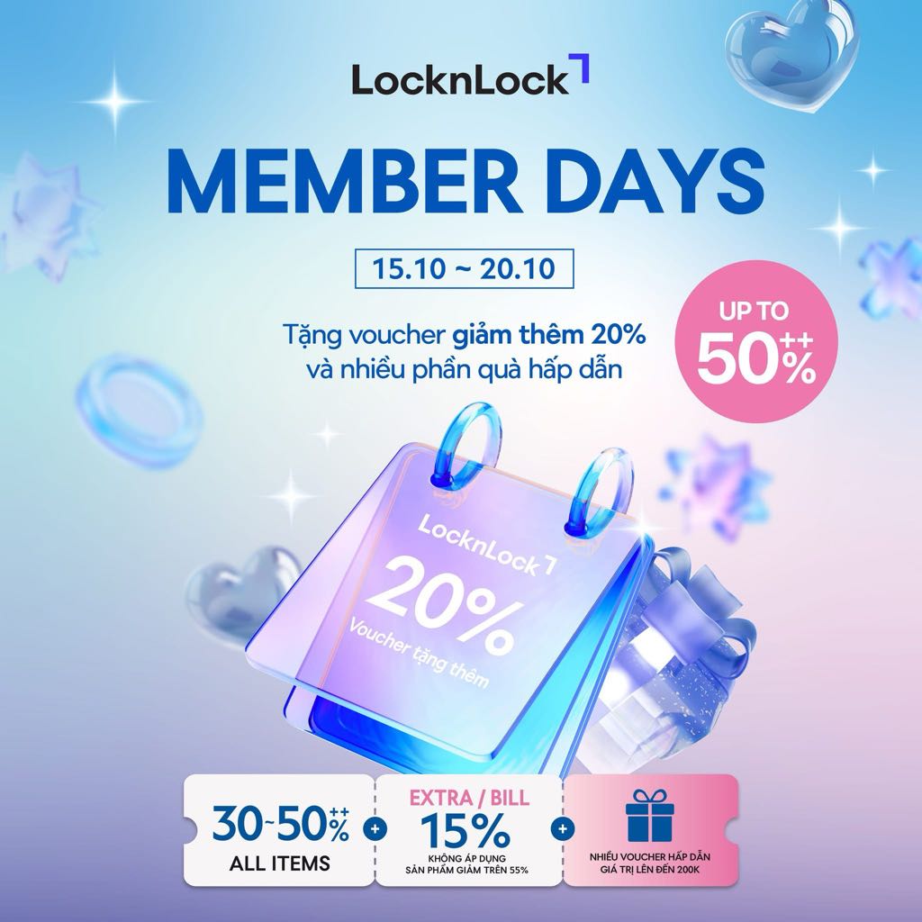 🎉 MEMBER DAYS THÁNG 10 | ĐẠI TIỆC TRI ÂN THÀNH VIÊN – TÔN VINH NGÀY PHÁI ĐẸP 🎉
