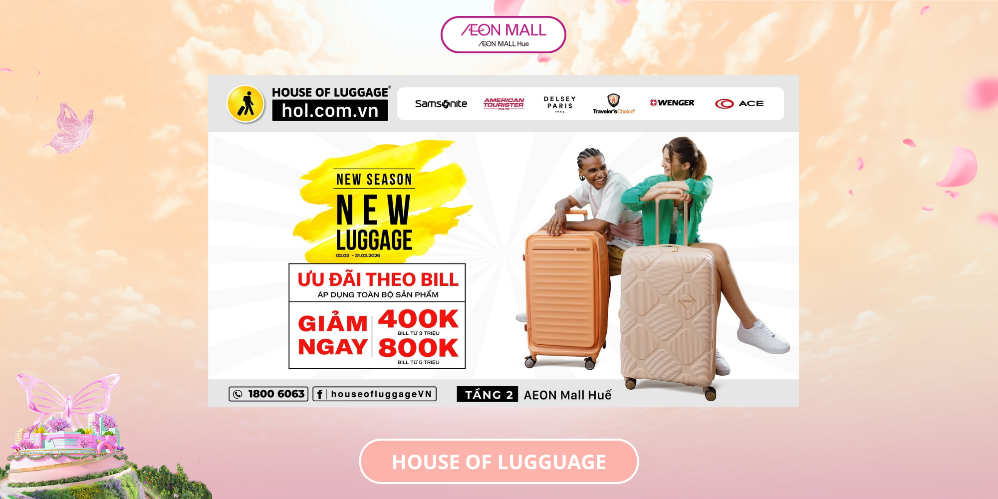 🧳✨ NÂNG CẤP HÀNH LÝ – SẴN SÀNG HÀNH TRÌNH MỚI CÙNG HOUSE OF LUGGAGE ✨