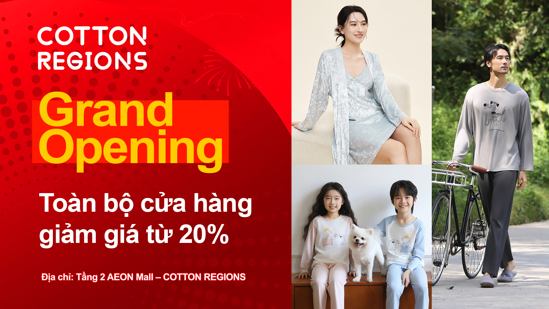 KHAI TRƯƠNG COTTON REGIONS ƯU ĐÃI NGẬP TRÀN