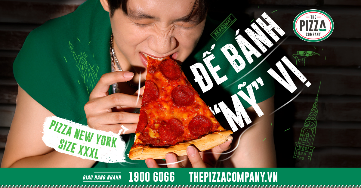 Thứ 5 To Vĩbe – Khao 50% Pizza New York Khổng Lồ tại The Pizza Company!