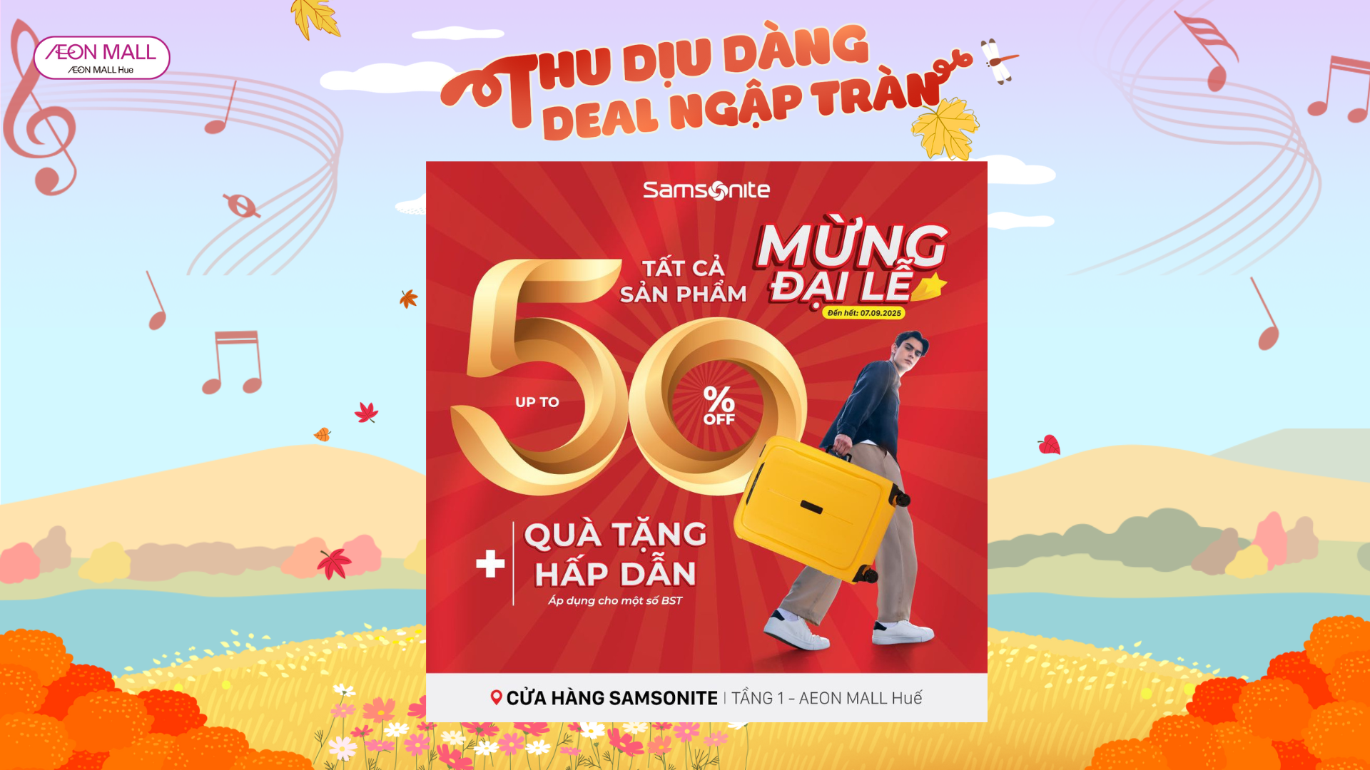 MỪNG ĐẠI LỄ|Sỡ hữu vali, balo , túi xách Samsonite với GIÁ ĐẶC BIỆT nhất năm