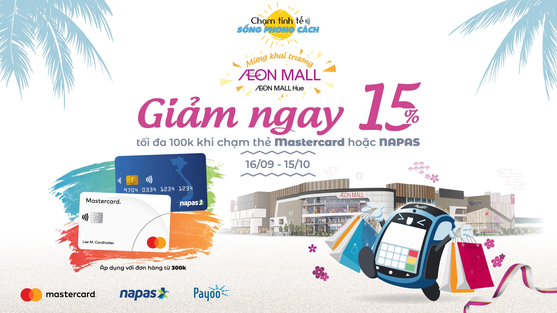 Khám phá AEON MALL Huế, chạm thẻ hưởng ưu đãi 15%