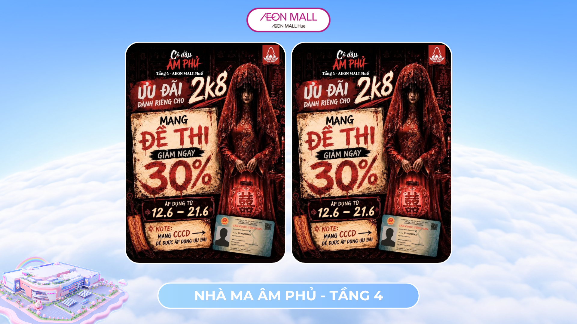 🎓 2K8 THI XONG – NHẬN NGAY ƯU ĐÃI 30% TẠI CÔ DÂU ÂM PHỦ 👰‍♀️💀