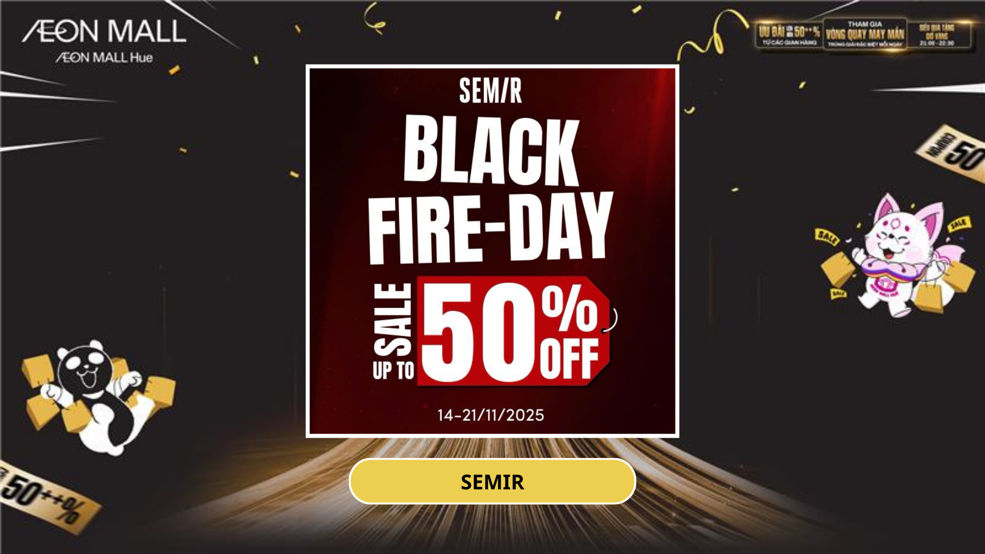 BLACK FIRE-DAY – BÙNG NỔ ƯU ĐÃI GIẢM ĐẾN 50%