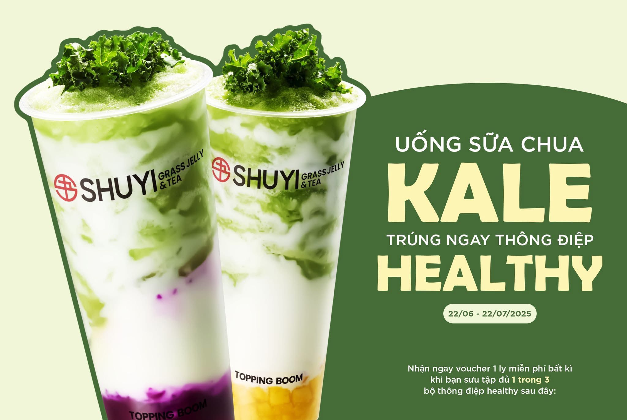 [Shuyi] 🥦Uống Sữa Chua Kale - Trúng Ngay Thông Điệp Healthy!🌸