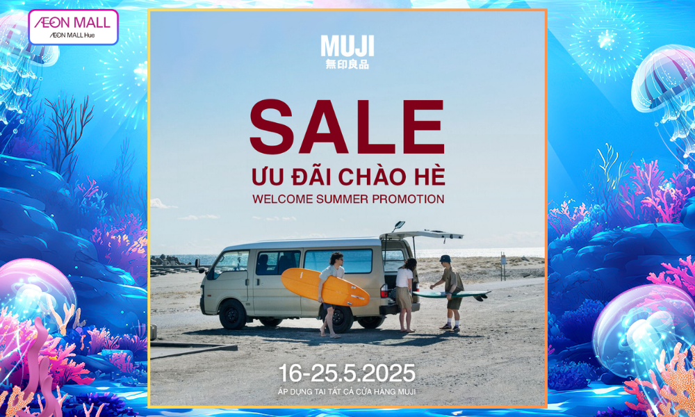 Cốc cốc!” Hè gõ cửa MUJI với ưu đãi mới! 🏄🏻🌊
