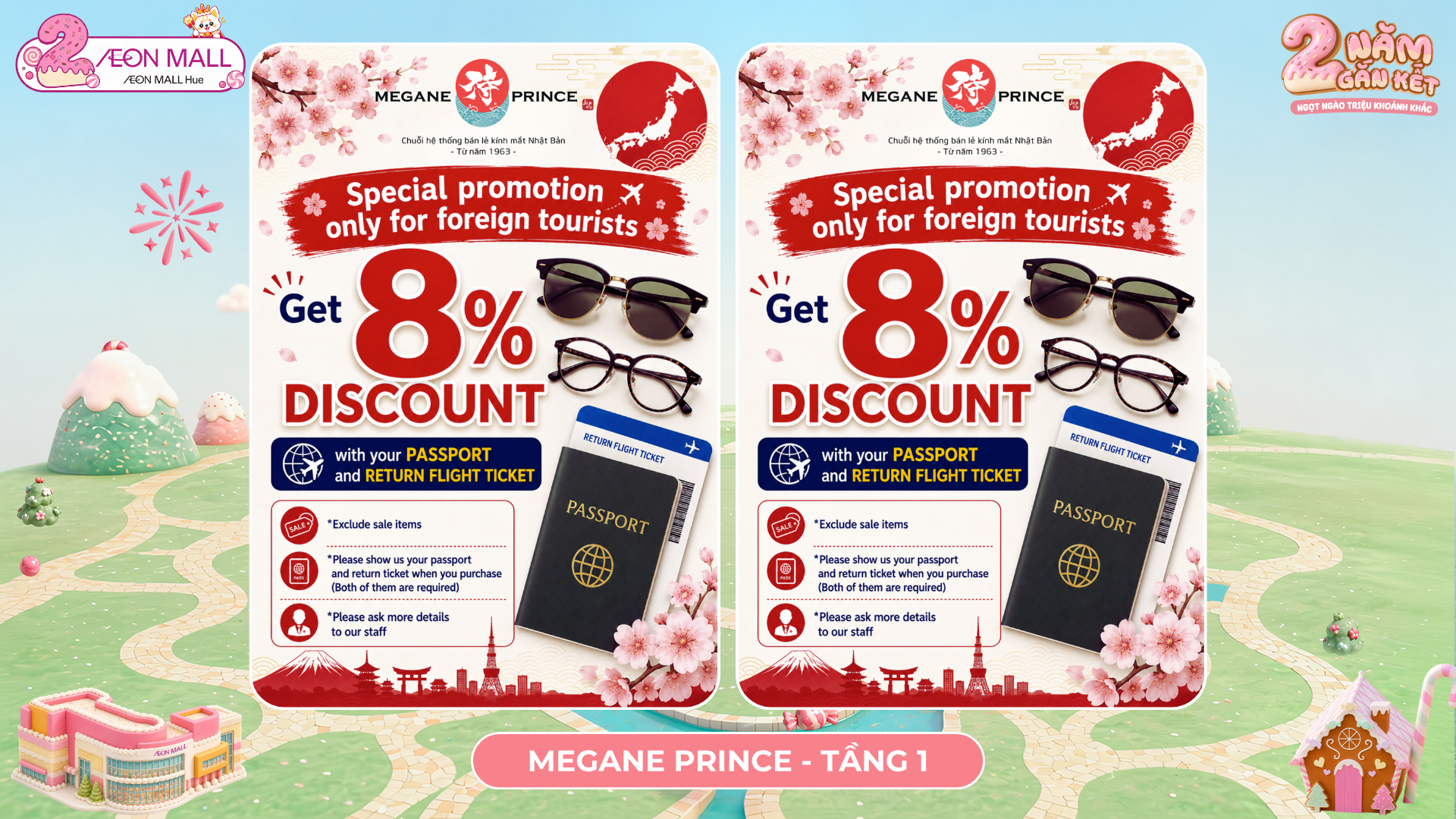 ƯU ĐÃI ĐẶC QUYỀN DÀNH RIÊNG CHO KHÁCH DU LỊCH QUỐC TẾ TẠI MEGANE PRINCE – GIẢM NGAY 8%