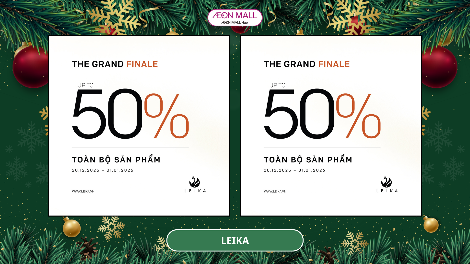 THE GRAND FINALE | SALE UP TO 50% ALL ITEMS