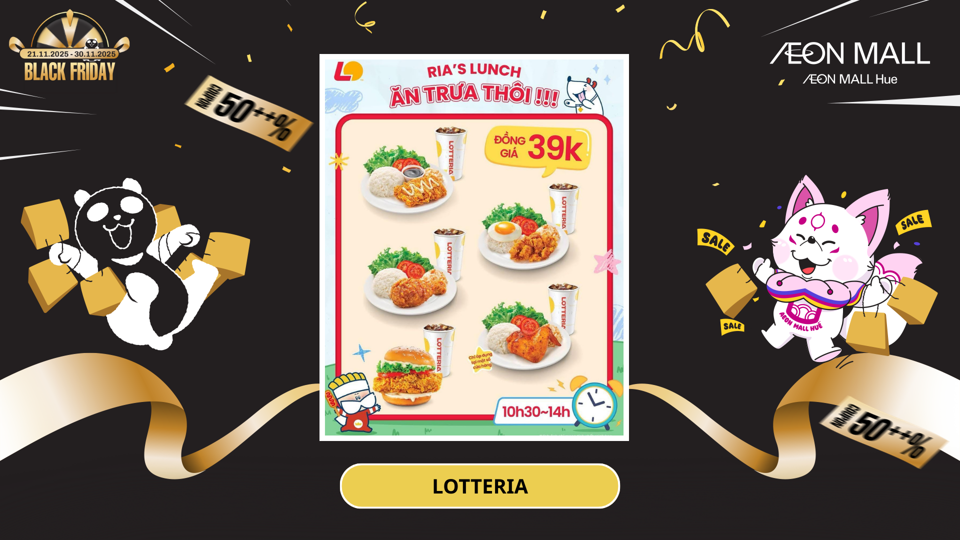 TRƯA CHILL CÙNG RIA'S LUNCH - COMBO CƠM TRƯA ĐỒNG GIÁ 39KA