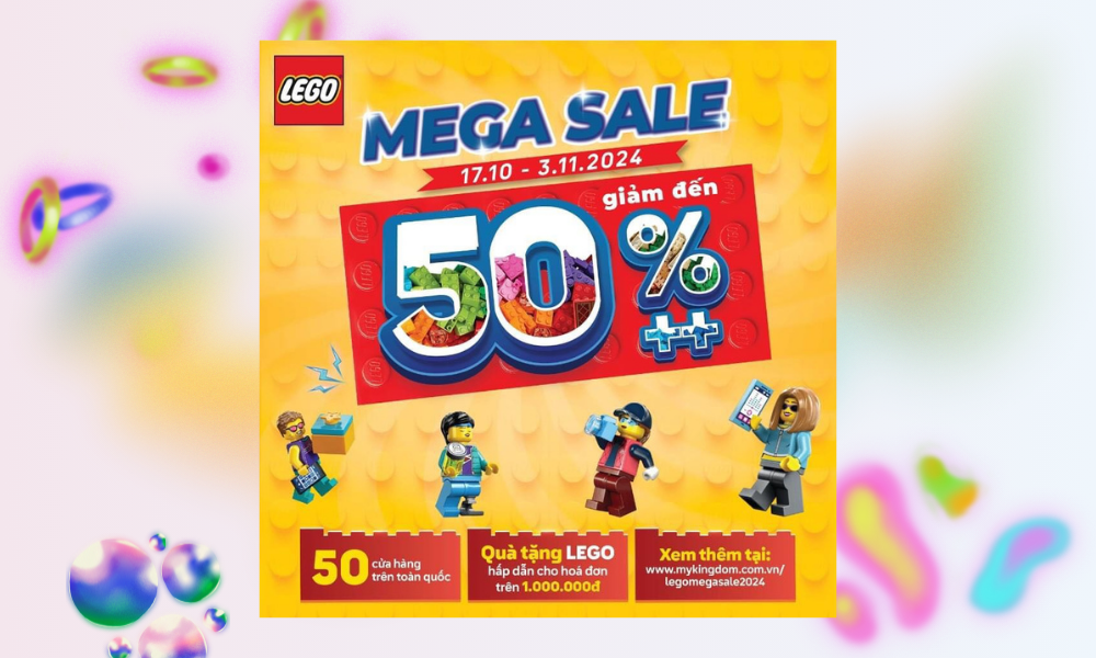 [LEGO MEGA SALE 2024] GIẢM ĐẾN 50% - ĐẲNG CẤP LEGO DÀNH CHO TÍN ĐỒ ĐAM MÊ SÁNG TẠO