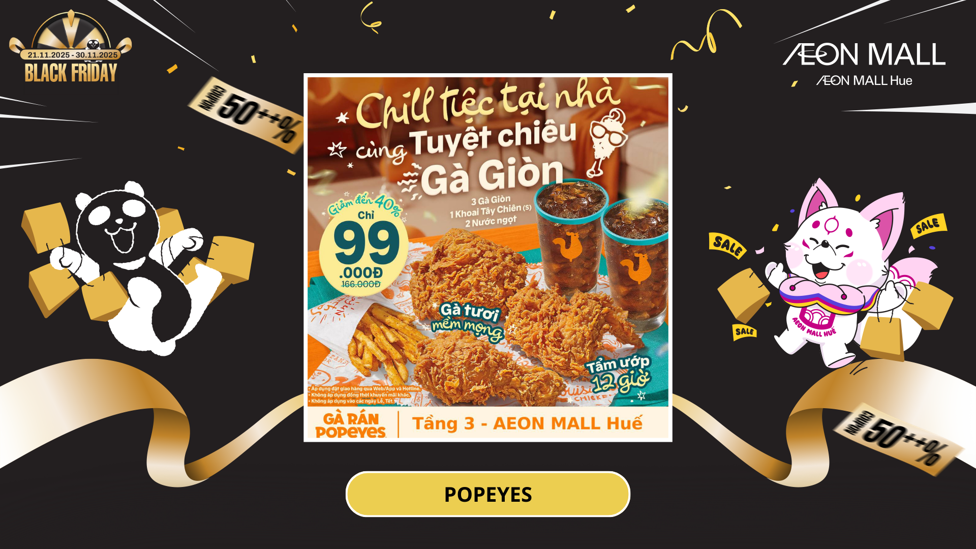 CHILL TIỆC" TẠI GIA CÙNG "TUYỆT CHIÊU" GÀ GIÒN TỪ POPEYES