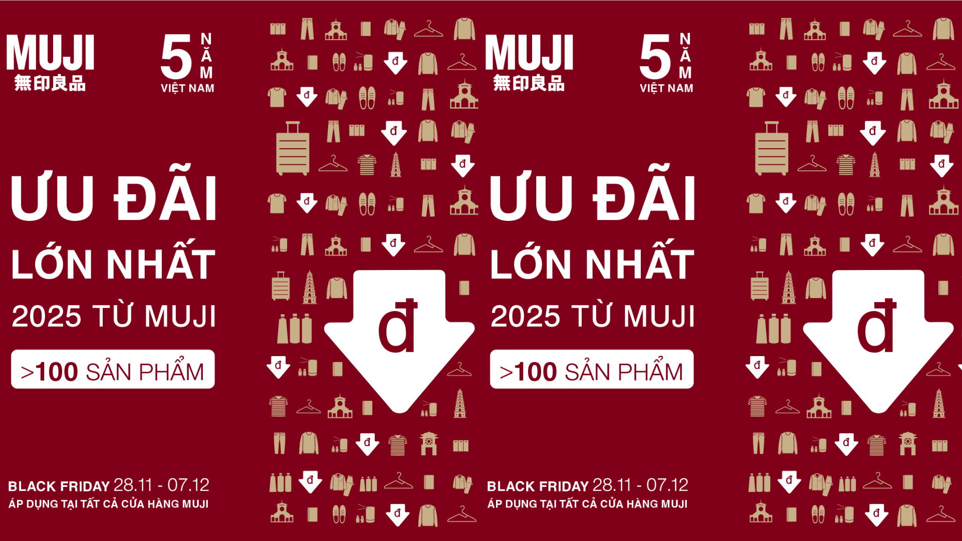 Ưu Đãi Lớn Nhất Năm Của MUJI Giảm Giá Hơn 100 Sản Phẩm Nhân Kỷ Niệm 5 Năm Tại Việt Nam