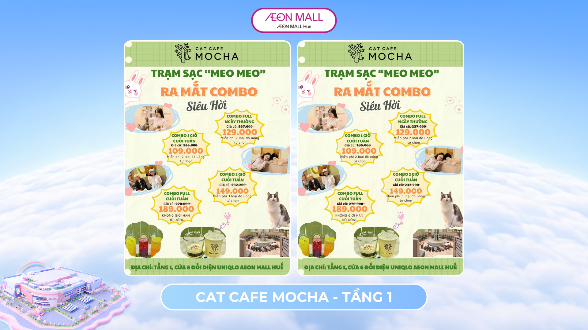 🐱 GIẢI NHIỆT MÙA HÈ CÙNG DEAL SIÊU HỜI TẠI CAT CAFE MOCHA ☀️✨