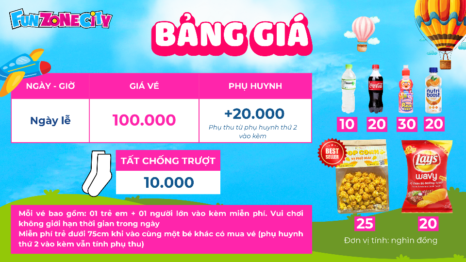 🎉 LỄ LỚN VUI HẾT CỠ TẠI FUNZONE - ƯU ĐÃI VÉ CỰC HOT! 🎉