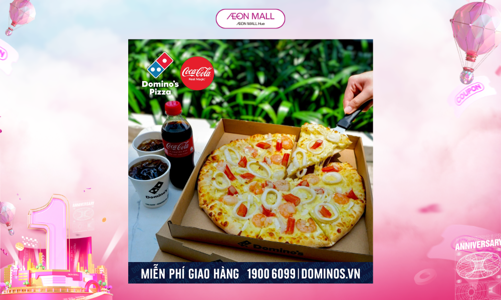 DEAL MUA 1 TẶNG 1 CÙNG DOMINO'S PIZZA
