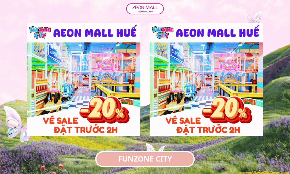 🎉🎮 FUNZONE CITY – ƯU ĐÃI GIỜ VÀNG GIẢM 20% KHI ĐẶT TRÊN APP 🎮🎉