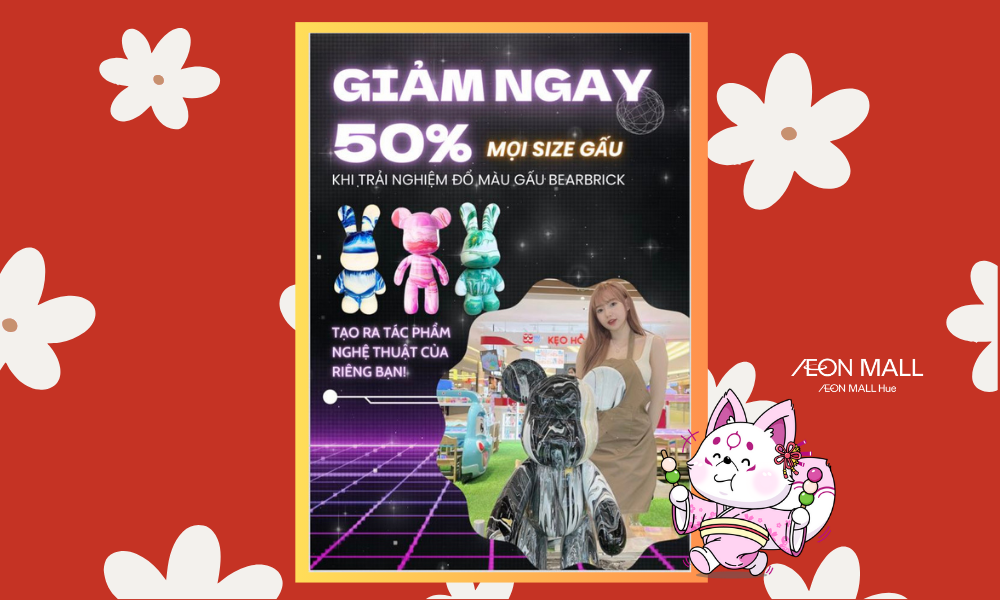 Gian hàng Funzonecity giảm giá 50% các sản phẩm đổ màu gấu