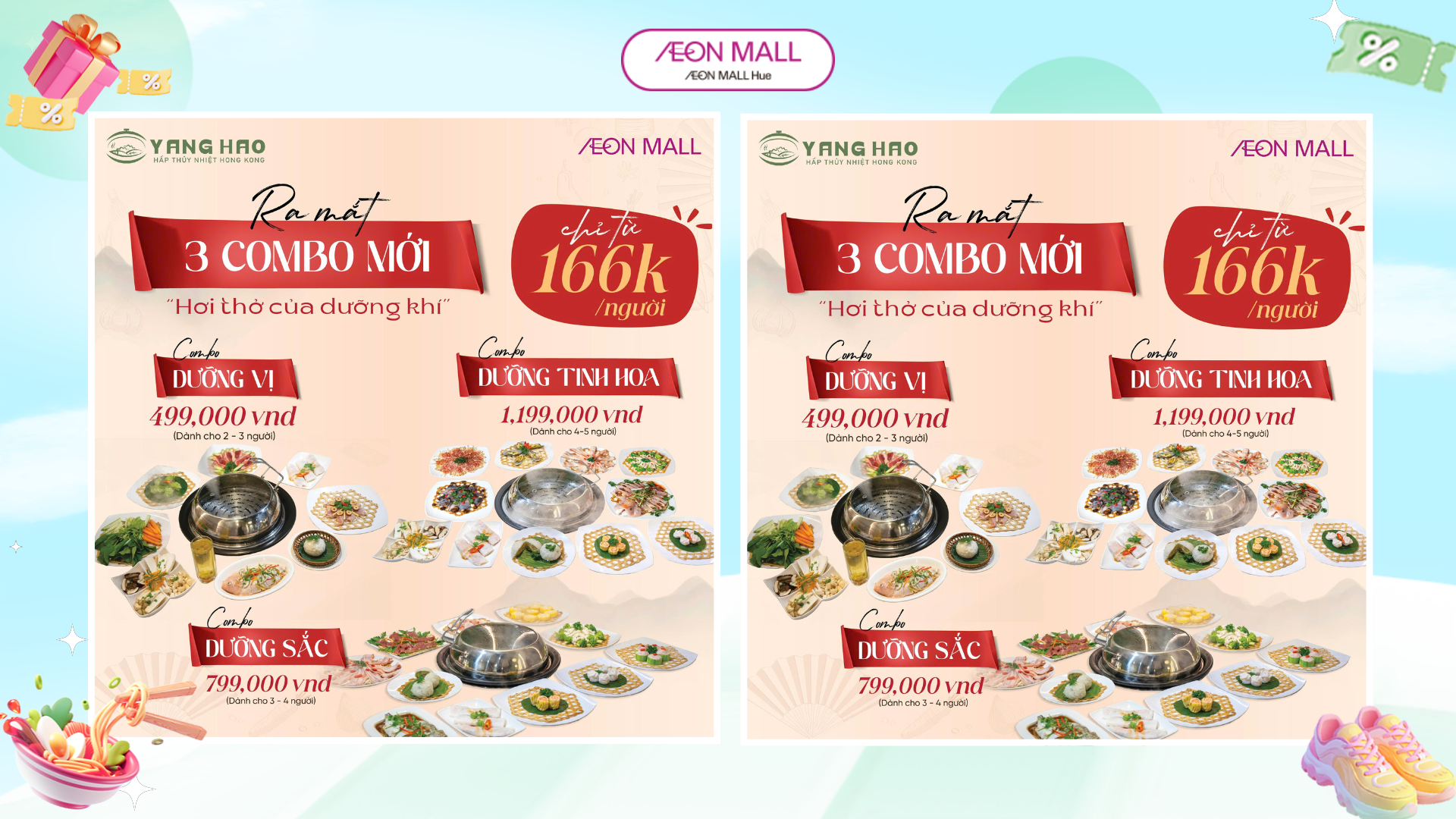 YANG HAO RA MẮT 3 COMBO MỚI TOANH MANG HƠI THỞ CỦA DƯỠNG KHÍ