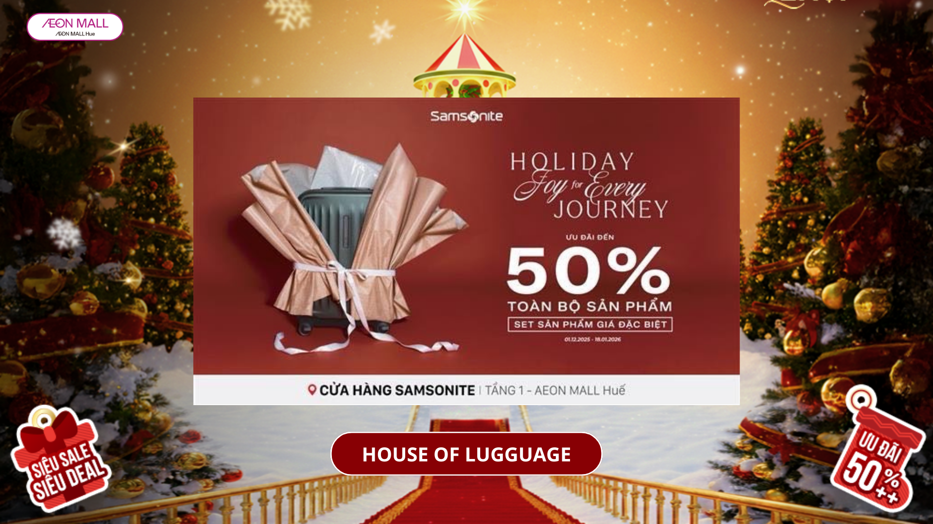 ƯU ĐÃI đến 50% cùng Samonite