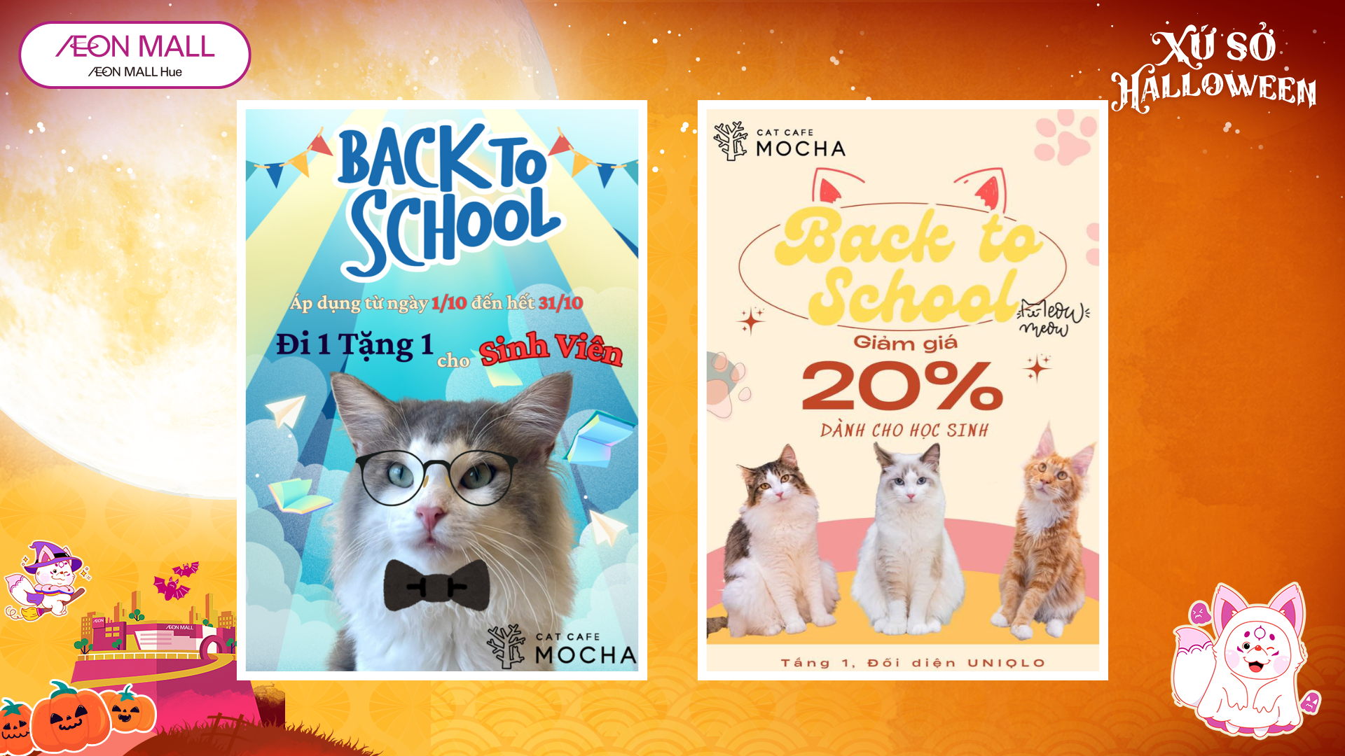CAT CAFE MOCHA – ƯU ĐÃI ĐẶC BIỆT CHO HỌC SINH, SINH VIÊN THÁNG 10 NÀY!