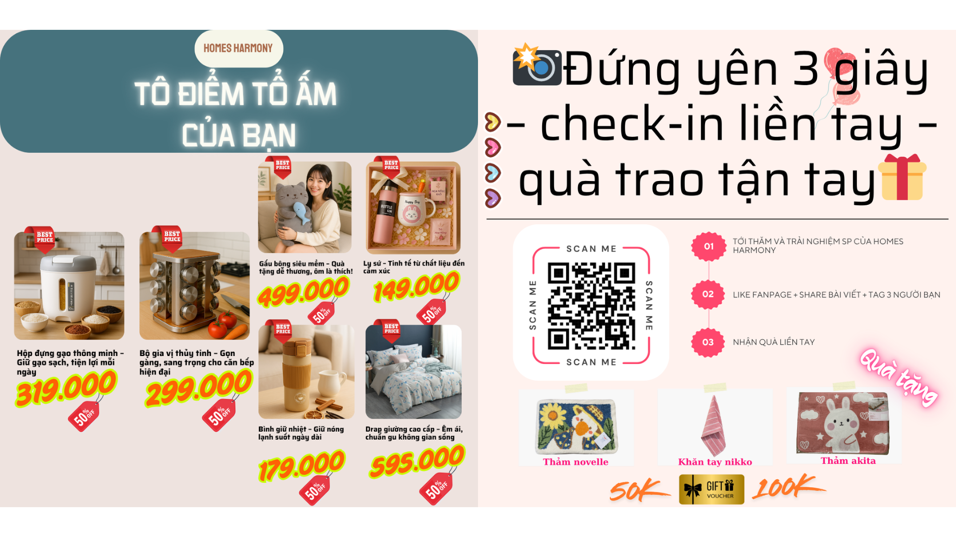 [HOME'S HARMONY] 🎉 SIÊU SALE THÁNG 6 – TÔ ĐIỂM TỔ ẤM, VUI LÒNG KHÔNG CHỚP MẮT! 🎉
