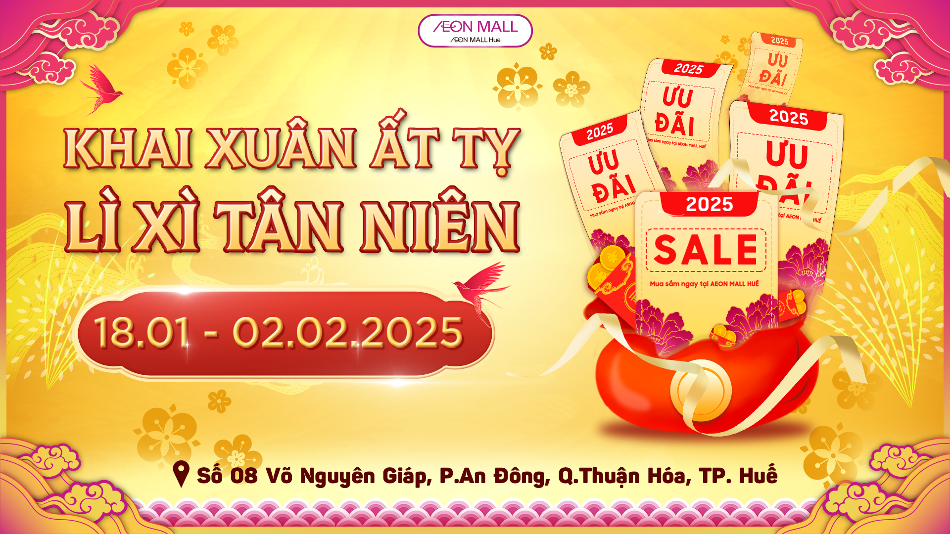 AEON MALL SALE FAIRS – TẾT VUI NHÀ XINH, SẮM GÌ CŨNG RẺ ✨