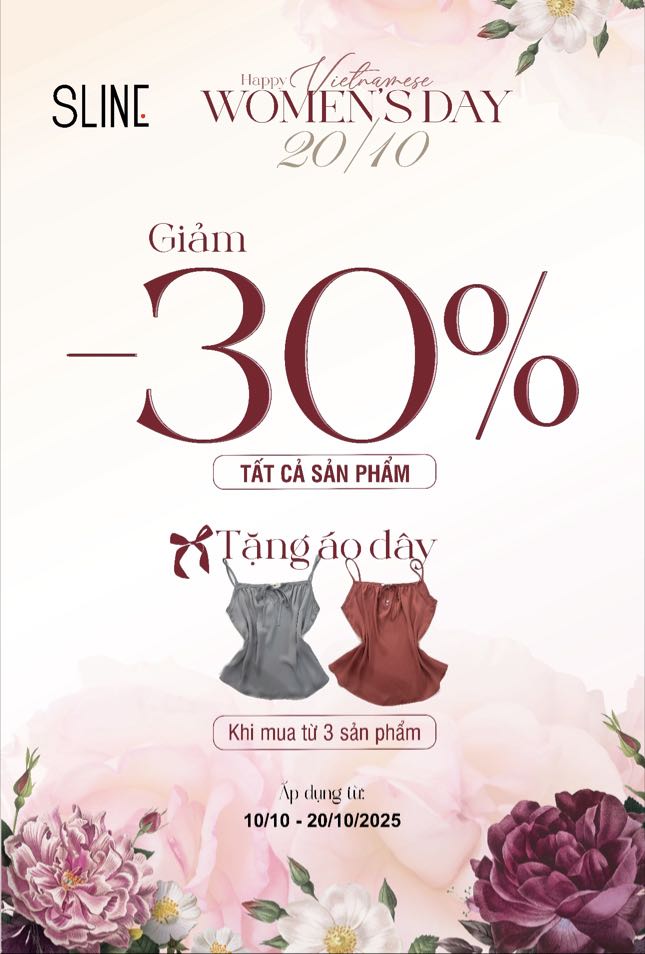 ƯU ĐÃI ĐẶC BIẾT 20/10 NHÀ SLINE