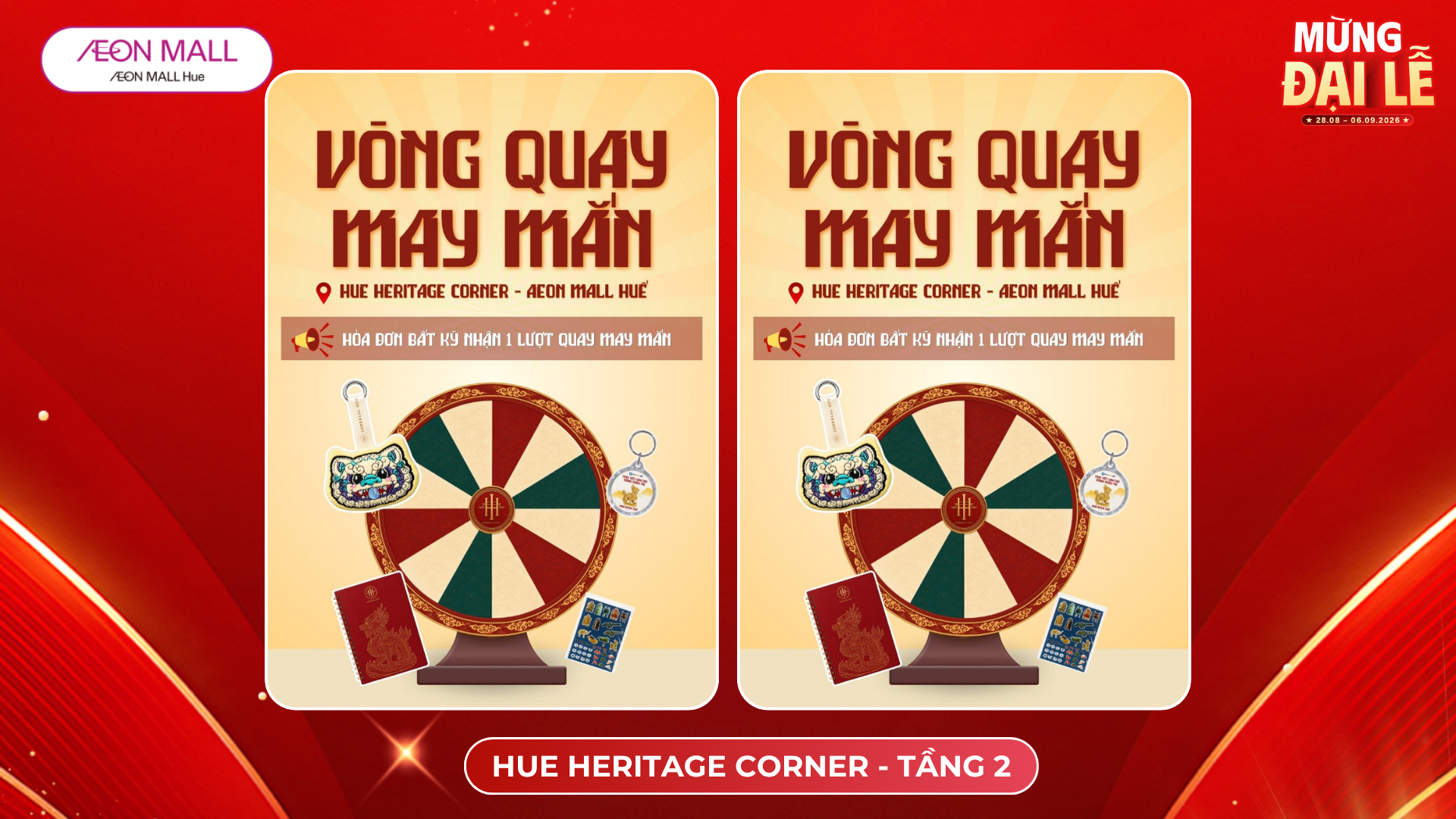 ✨ QUAY LÀ CÓ QUÀ – RIN QUÀ ĐỘC BẢN TẠI HUE HERITAGE CORNER! 🎁