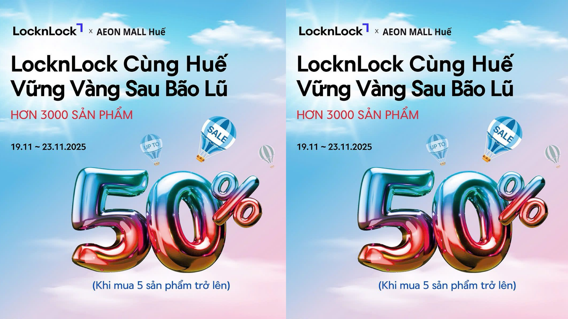 💛LOCKNLOCK CÙNG HUẾ VỮNG VÀNG SAU BÃO LŨ💛