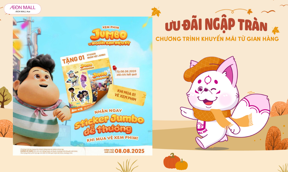 Galaxy Cinema Mua từ 01 vé phim Jumbo, nhận ngay 01 sticker.