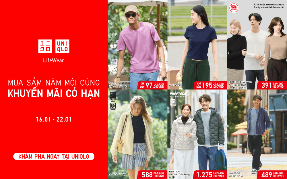 Ưu Đãi Năm Mới UNIQLO Tại AEON MALL Huế Sắm Tết Thả Ga
