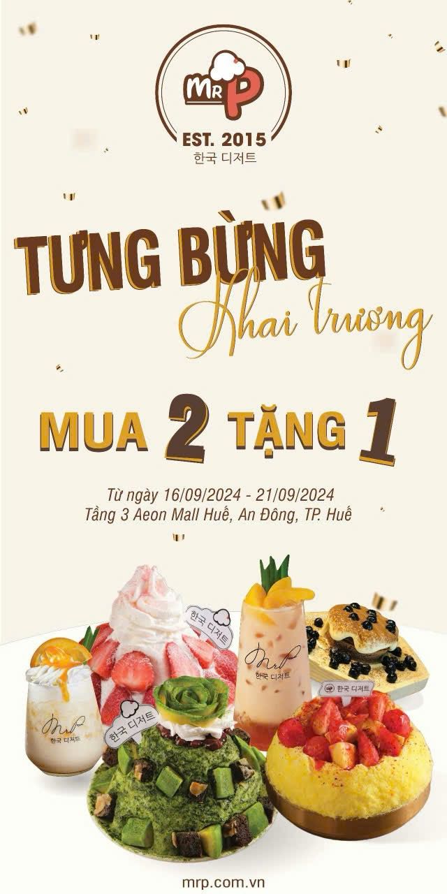 Khai trương BINSU TEA & COFFEE tại AEON MALL Huế!