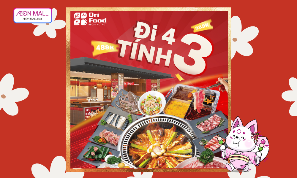 ORI FOOD BẬT DEAL - ĐI 4 TẶNG 1