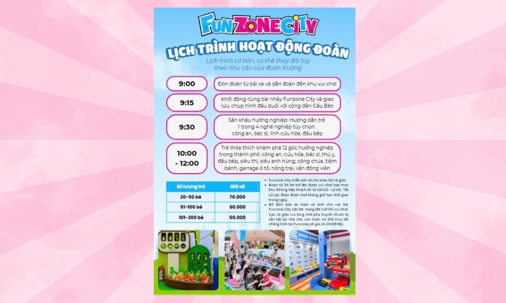 GIẢM GIÁ VÉ FUNZONE CITY THÁNG 8