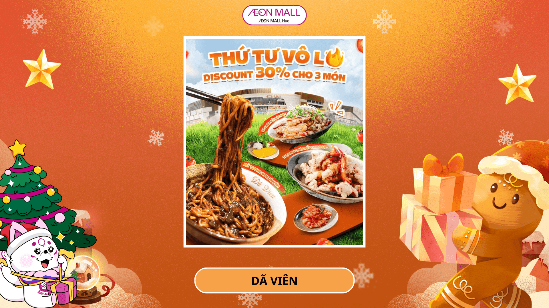 THỨ 4 VUI VẺ – ƯU ĐÃI NGON KHÓ CƯỠNG TẠI DÃ VIÊN