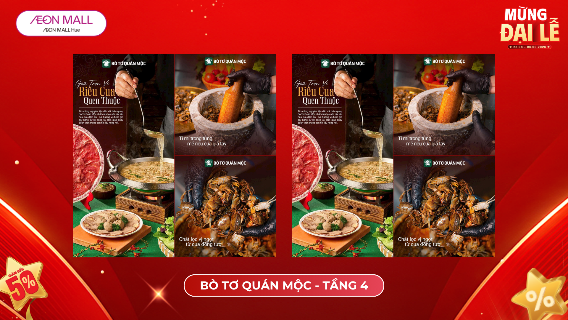 30% LẨU RIÊU CUA BÒ TƯƠI THÁI TAY NGỌT LỊM TỪ 435K CÒN 305K CHO 3 - 4 NGƯỜI