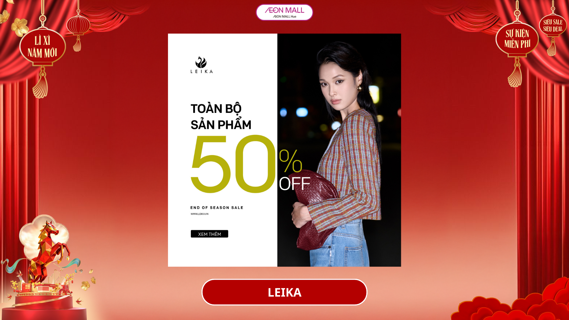 LEIKA END OF SEASON SALE GIẢM 50% TOÀN BỘ SẢN PHẨM