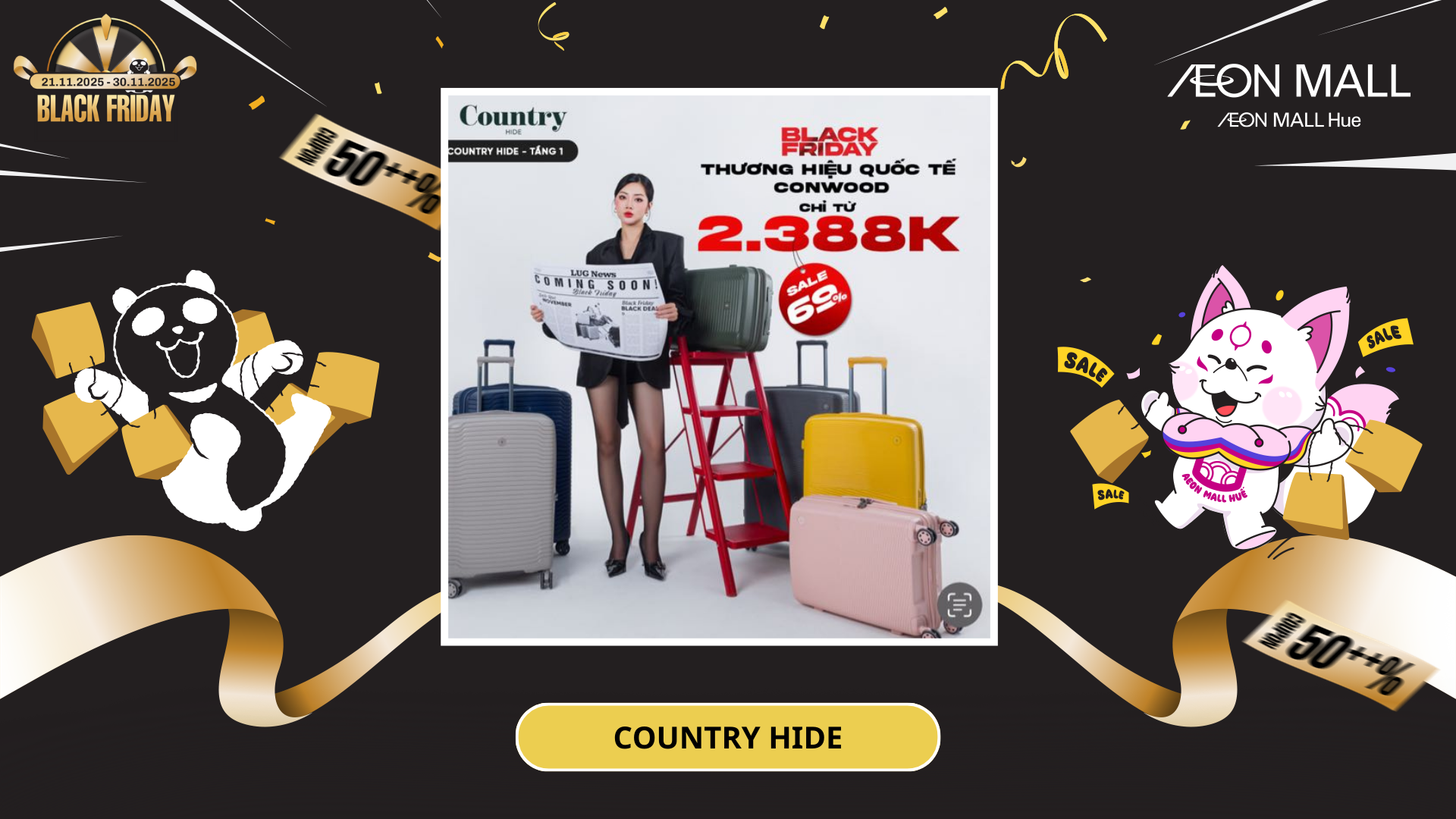 BLACK FRIDAY GIẢM CHẠM ĐÁY HÀNG LOẠT THƯƠNG HIỆU VALI QUỐC TẾ