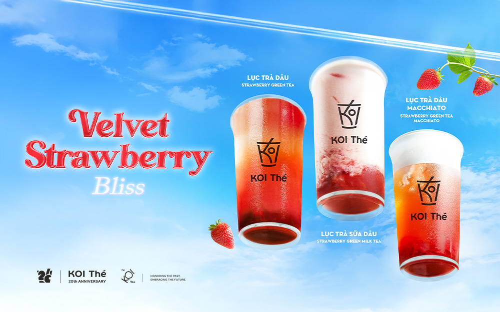 VELVET STRAWBERRY BLISS SẼ CÓ MẶT TẠI KOI AEON MALL HUẾ