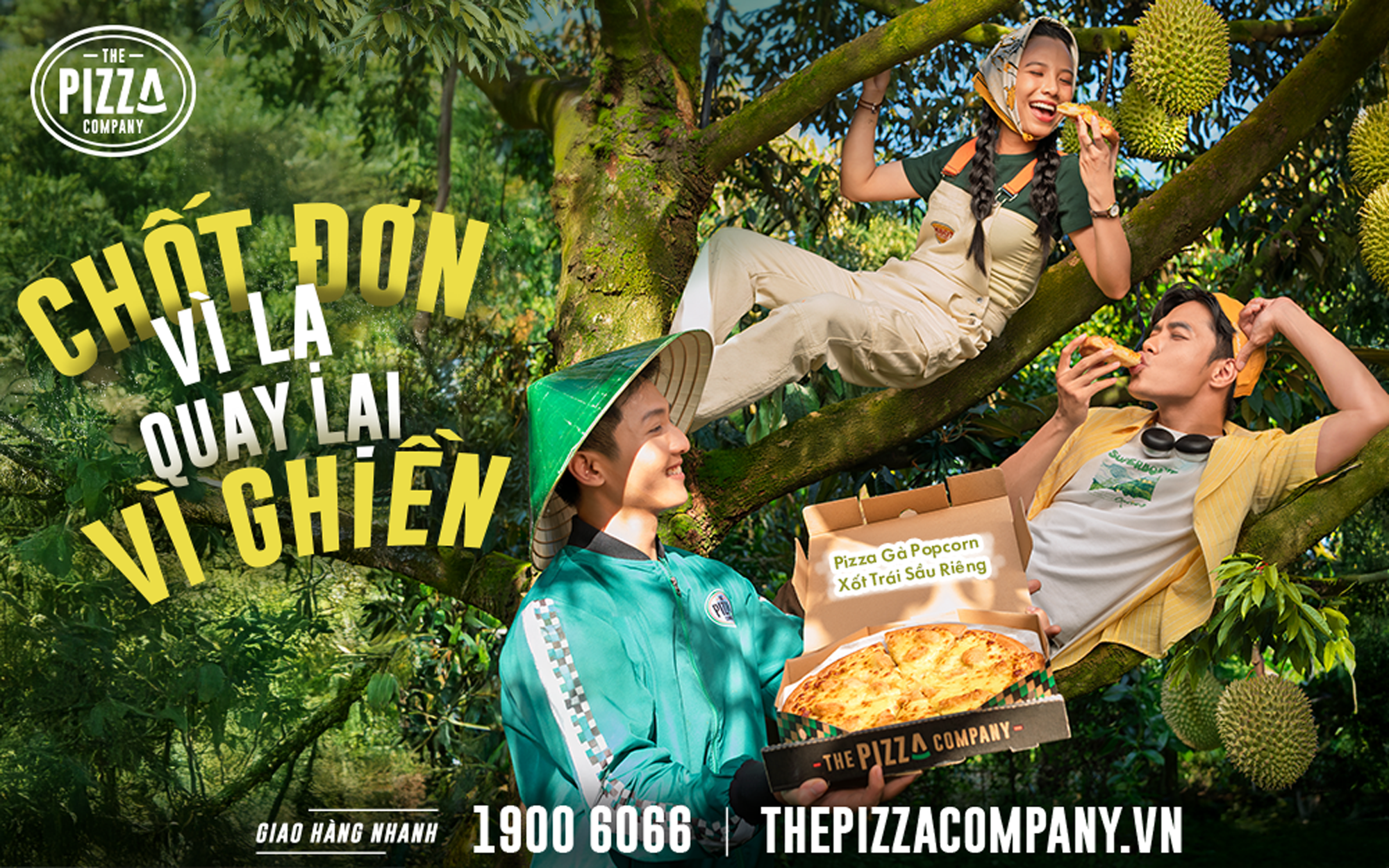 Thử ngay pizza vị sầu riêng từ THE PIZZA COMPANY