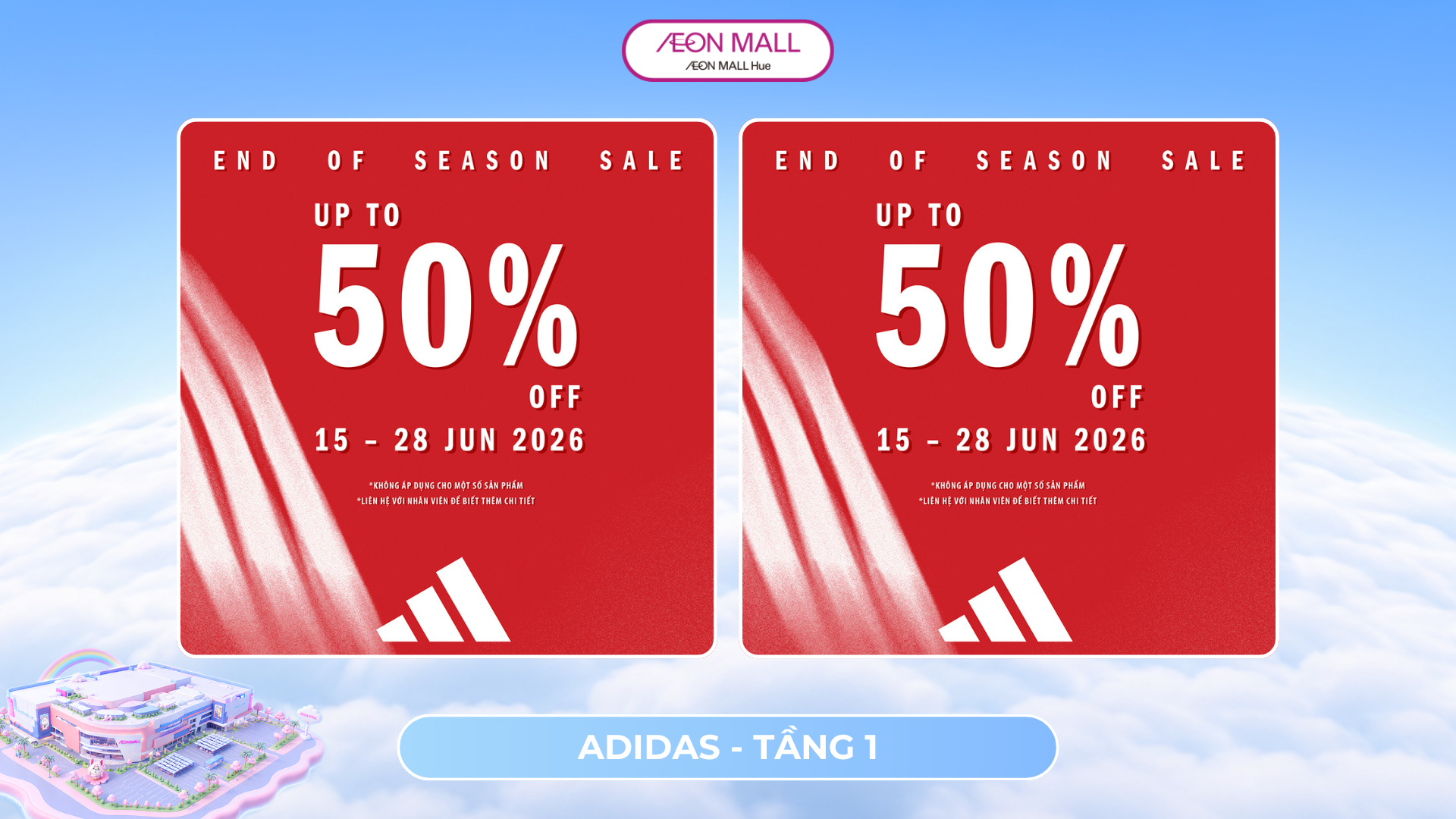 HÈ CÀNG THÊM NÓNG CÙNG ƯU ĐÃI MÙA HÈ - END OF SEASON SALE TẠI ADIDAS PHOENIX